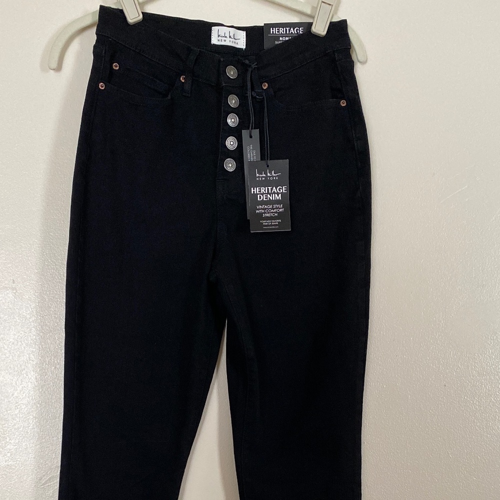 Black Denim Jeans by Nicole Miller
